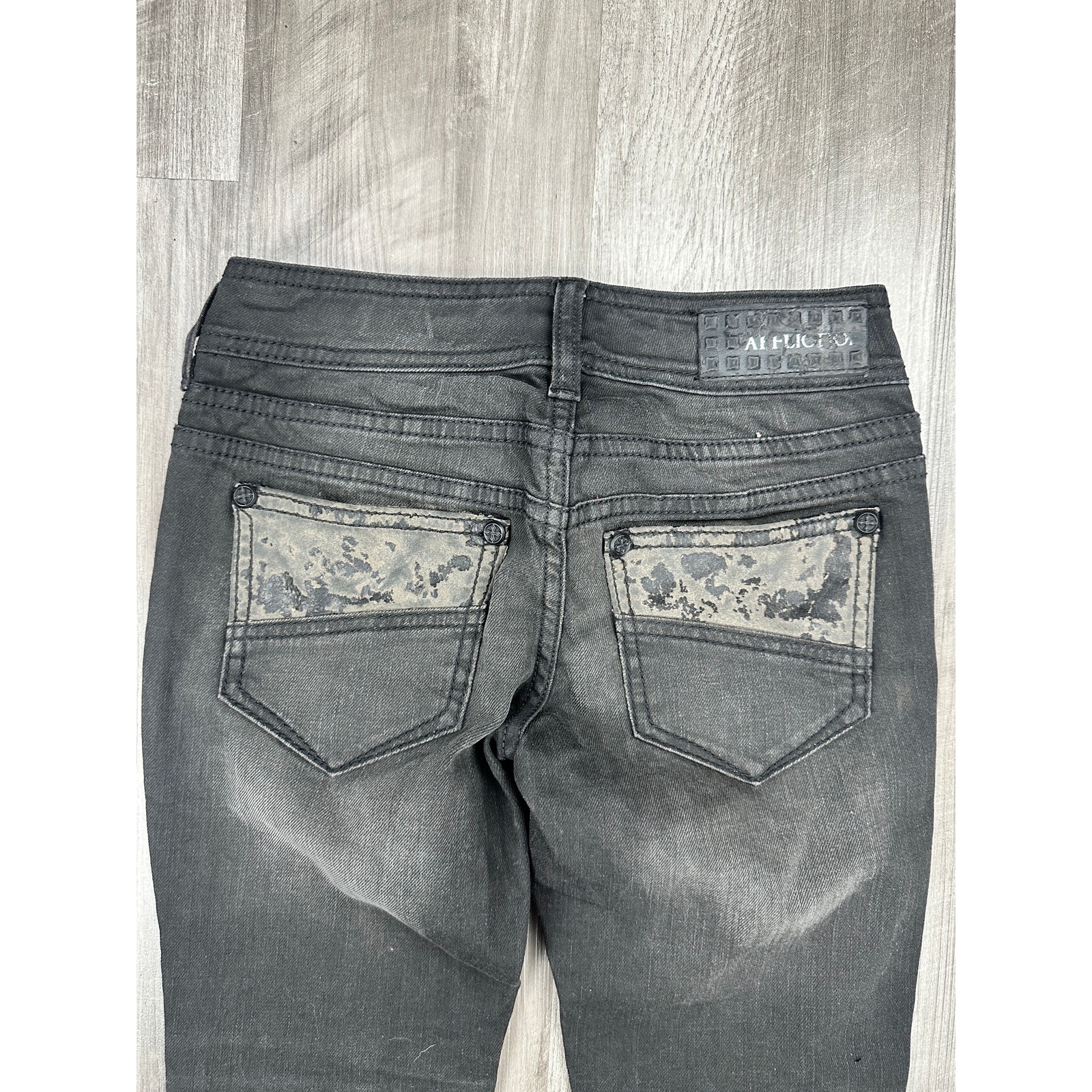 Affliction Black Premium Raquel Skinny Fit Jeans Journey Black Nwt Size 24 — image 4 of 8